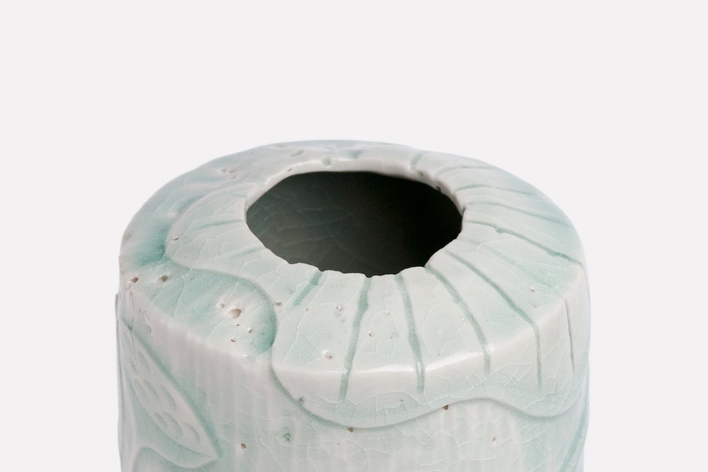 Carved Lotus Vase