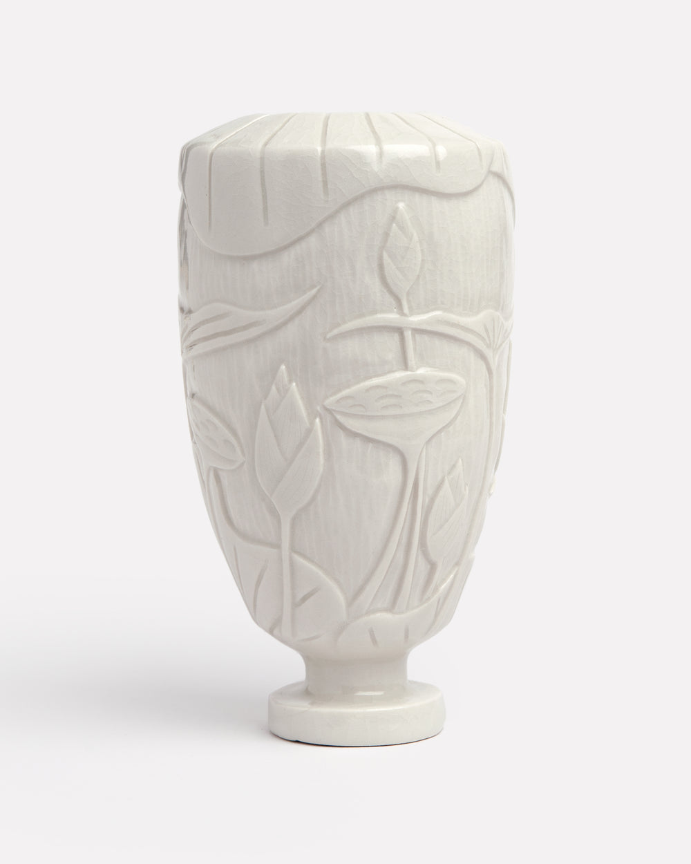 Carved Lotus Vase